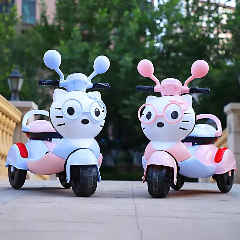 儿童电动车可坐人儿童电动摩托车三轮车带遥控卡通男女宝宝可座小孩