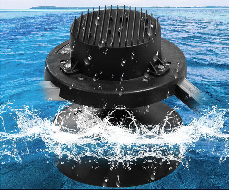 绿一永磁变频鱼塘增氧机水产养殖大型220v曝气式池塘河道制氧泵 全