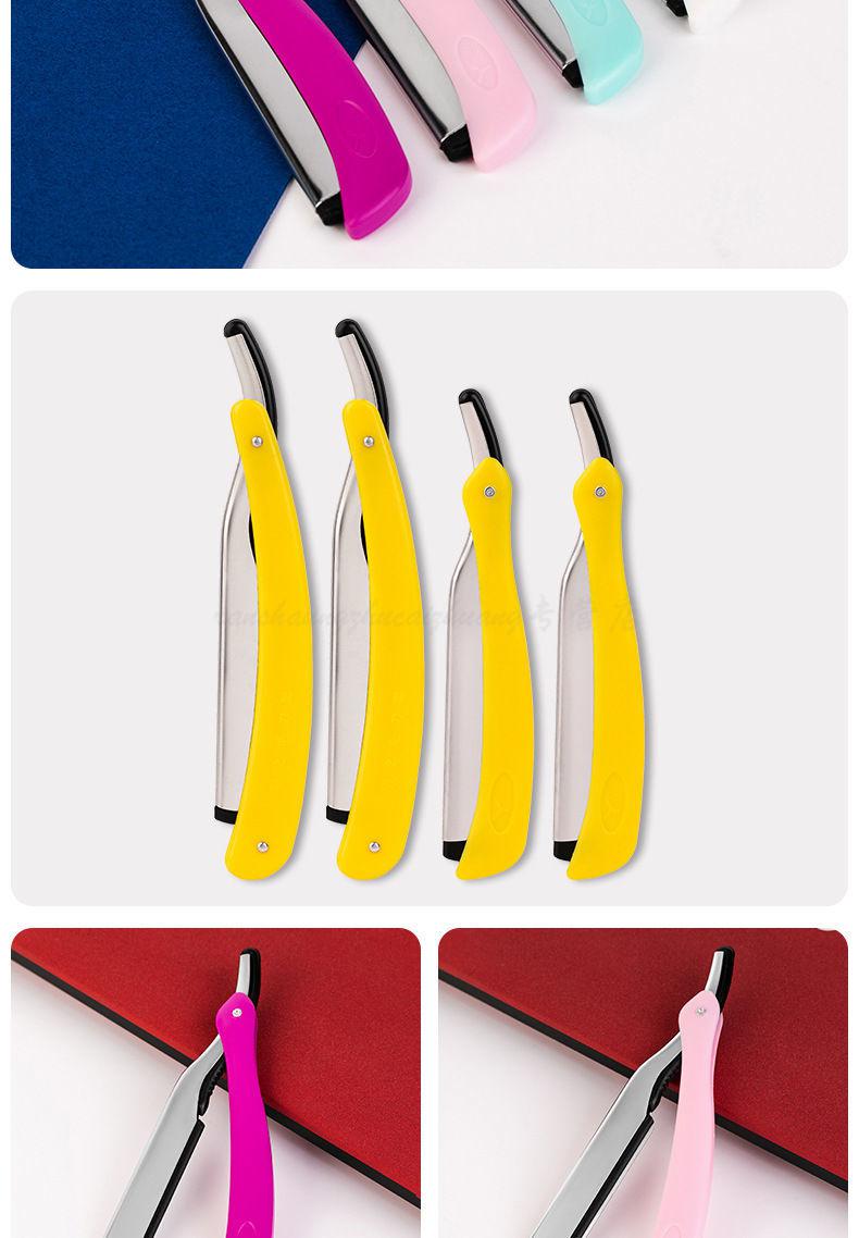 理发剃刀老式刮胡子刀架刮脸刀刮光头剃须剃胡子刀刀架修眉紫色刀架