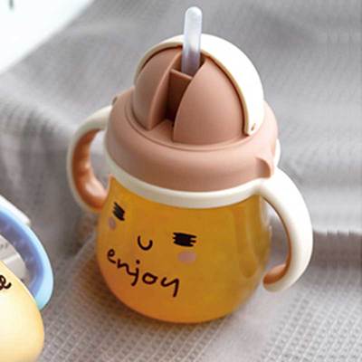 辛巴吸管杯simba小狮王辛巴ppsu吸管杯学饮杯宝宝喝奶瓶水杯把手防250