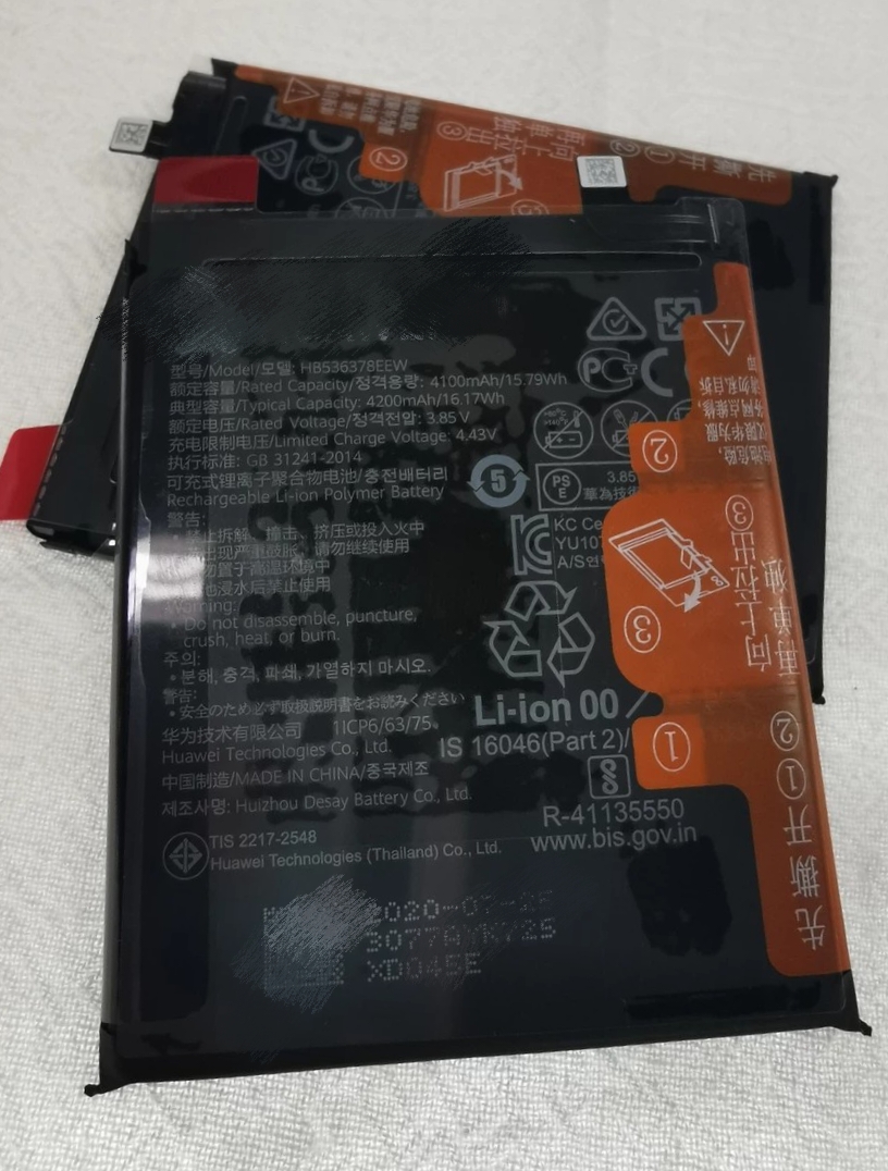 适用于华为纯原无码电池p40p40promate40pro30promt20pro新全原无码