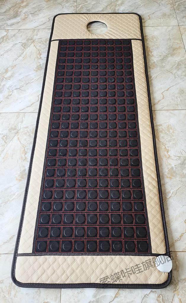 玉石床垫美容院带洞锗石砭石托玛琳加热保健远红外线磁疗垫款70190