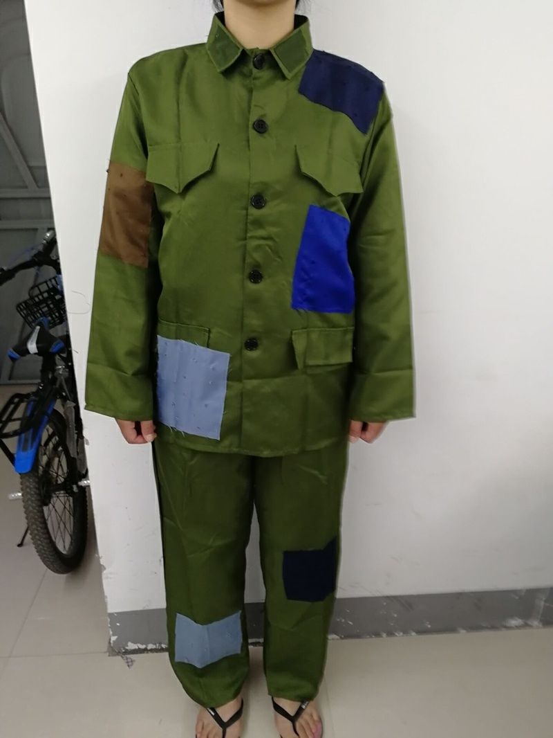 jiangyi叫花子服装乞丐服套装古代丐帮要服补丁演出服破烂古装搞笑女