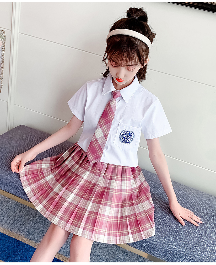 春夏季jk服女童学院风套装幼儿园小学生校服儿童裙子姐妹装闺蜜装裙夏