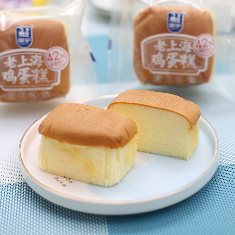 老上海鸡蛋糕儿童早餐纯蛋糕点心代餐小面包零食品手撕面老上海鸡蛋糕