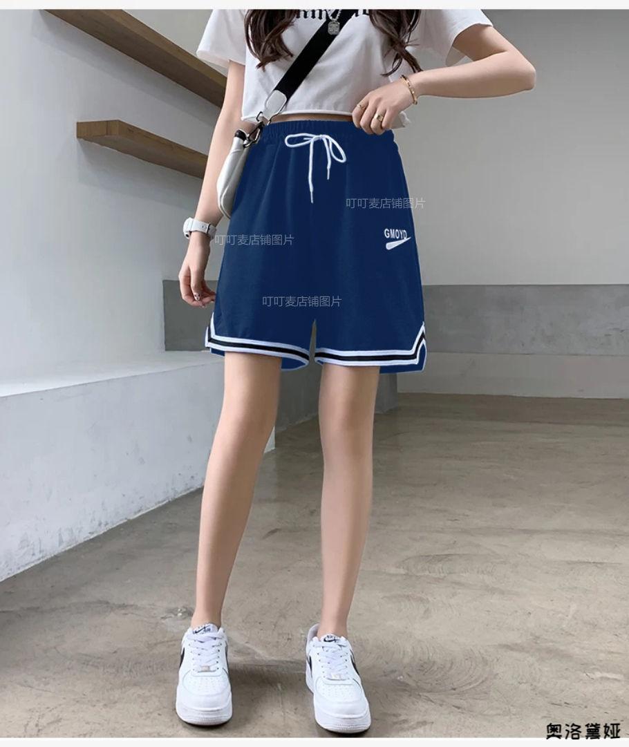 休闲短裤女夏运动装短裤女五分裤女宽松运动短裤学生韩版休闲中裤夏季