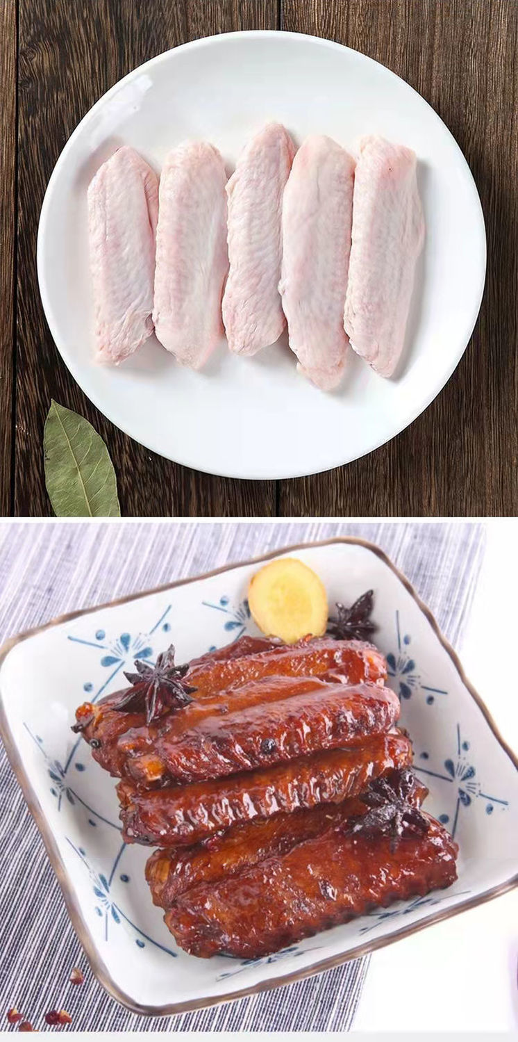 新鲜鸭翅中大号鸭翅膀冷冻鸭货生鲜卤烧烤冷冻食材禧客鲜鸭翅中2斤装