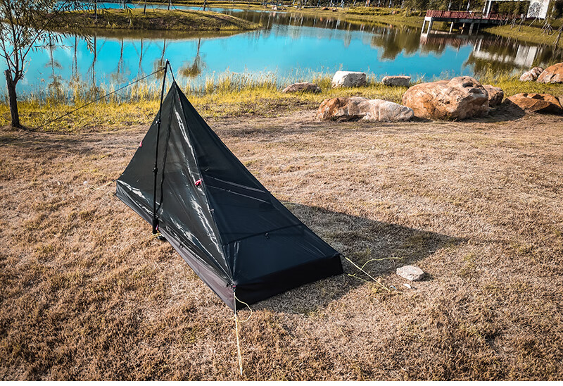 帐篷 帐篷户外 露营野外单人帐篷单硅超轻金字塔帐登山徒步野餐野营天