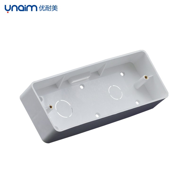 优耐美底盒明装接线盒多功能118型86型接线盒usb插座开关安装盒 86明