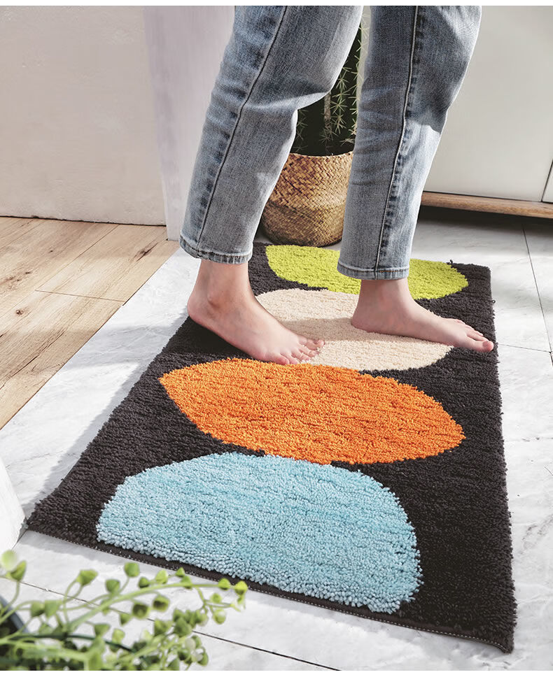 uhfr生态家居同款生态家居同款浴室吸水地垫卫生间门口滑垫子家用踩