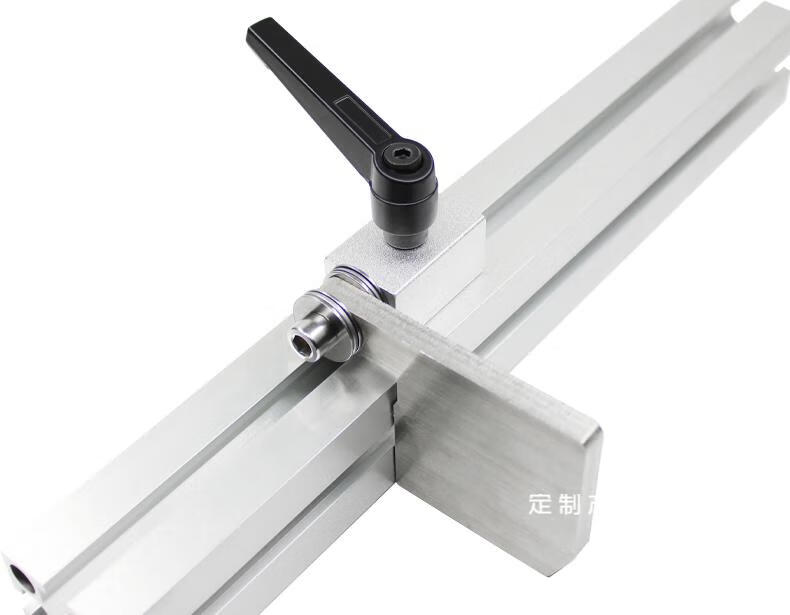 博珩捷适用于萨隆铝型材切割机定位推台锯靠尺排钻夹头木工定位器