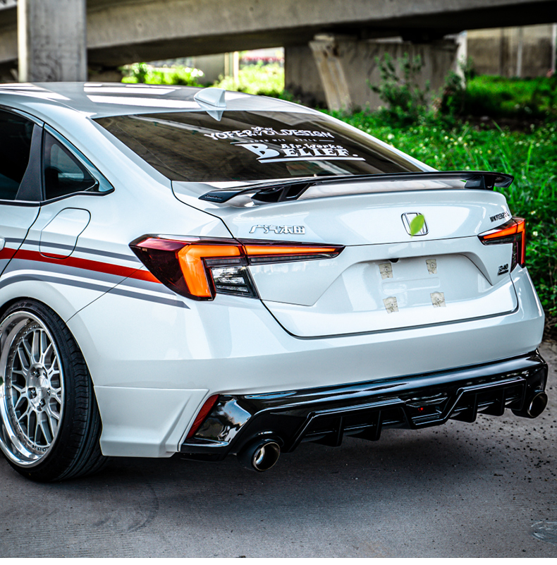 适用于本田型格前铲2022款本田型格外观改装运动套件包围幻夜前铲侧裙