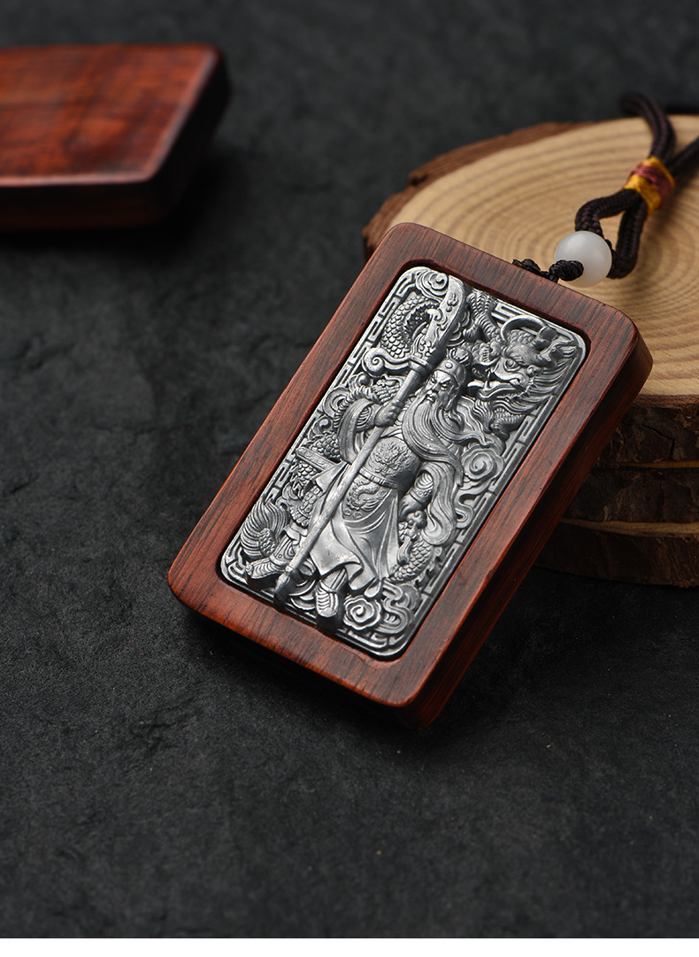 2022新款无事牌木小叶紫檀 小叶紫檀461平安牌无事牌钥匙扣文玩手把件