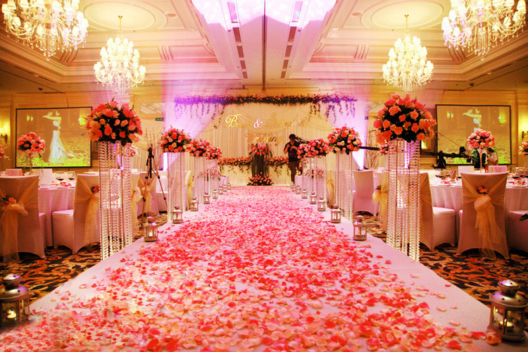 用品婚庆仿真玫瑰花瓣结婚手撒花手抛花酒店t台场地布置道具玫瑰假玫