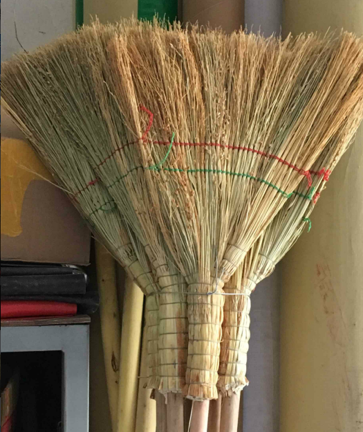 久洁(jojell) 一捆10把 手工扫帚扫把 硬毛高粱净苗扫地笤帚 工厂用