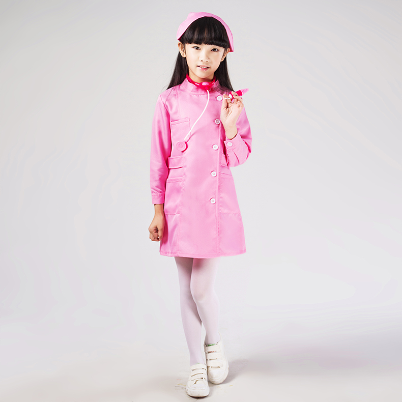 芮帕(ruipa) 儿童小医生护士服幼儿园职业表演出服装过家家角色扮演白