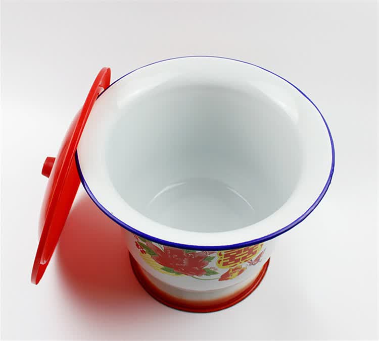 物有物语 痰盂成人 搪瓷材质高脚坐便桶成人马桶坐便器孕妇老人造型