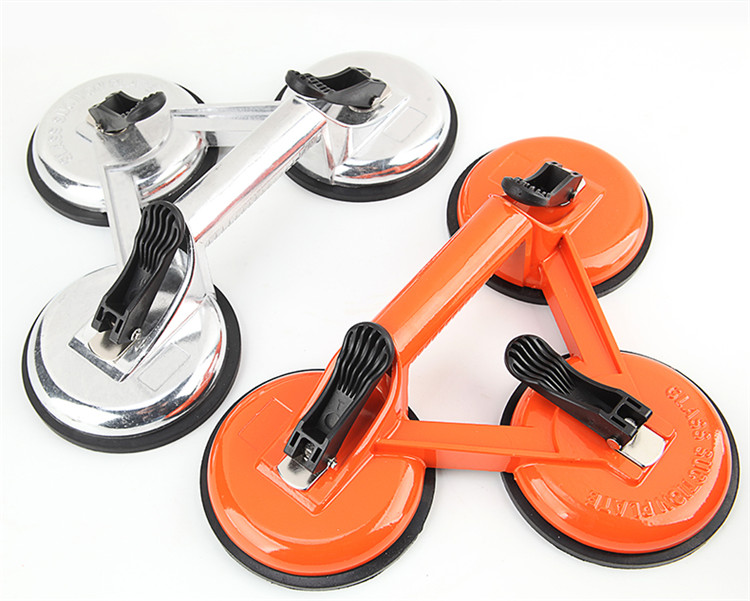 洁漾玻璃吸盘 吸提器单强力加厚2两三爪铝合金地板瓷砖手动玻璃抓工具