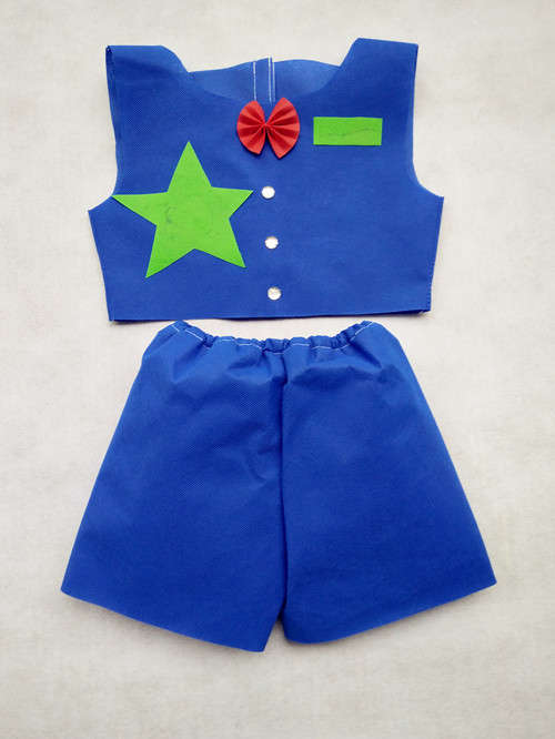 新款儿童环保服diy手工制作时装秀演出服幼儿园服装女子走秀裙 绿色