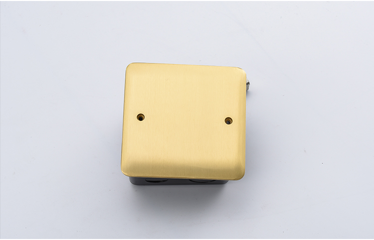 地插纯铜盖板 120型加厚地插座盖板全铜防尘盖子 地面插座底盒暗盒