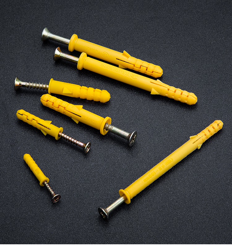 小黄鱼塑料膨胀管 膨胀螺丝 膨胀螺栓 膨胀塞 配自攻钉6mm8mm10mm 6*