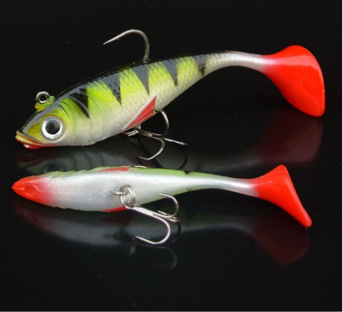 欧纳森(onasn) 包铅鱼拟饵路亚饵仿真假鱼饵铅钩鱼软饵t尾包铅鱼8.