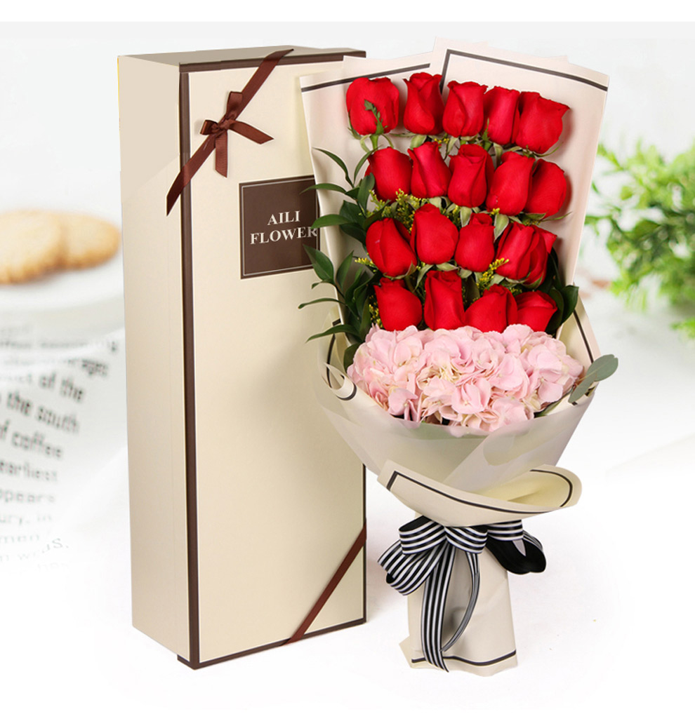 圣诞节感恩节鲜花速递红玫瑰花礼盒全国同城花店送花上门北京上海广州