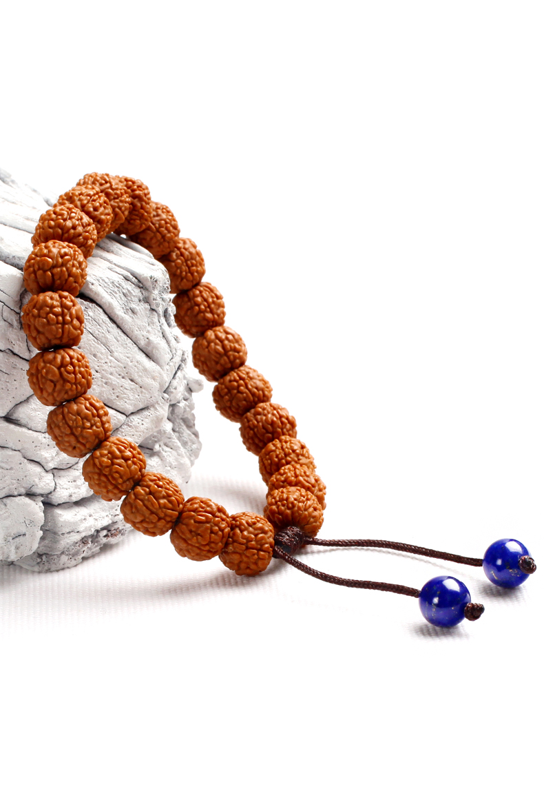 金刚菩提子原籽藏式佛珠手链青金石手绳手串男女情侣款麒麟纹高密沉水