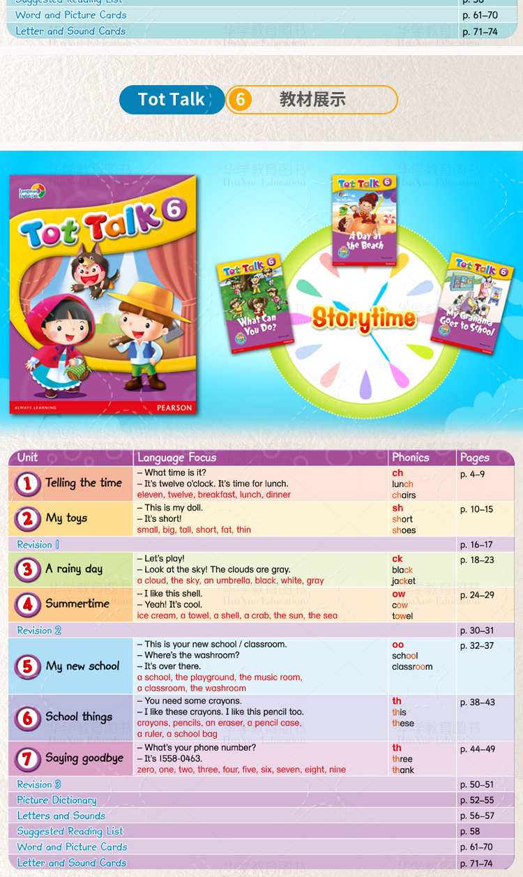 原版进口tottalk培生幼儿英语朗文直通车系列幼儿园36岁宝宝英文零