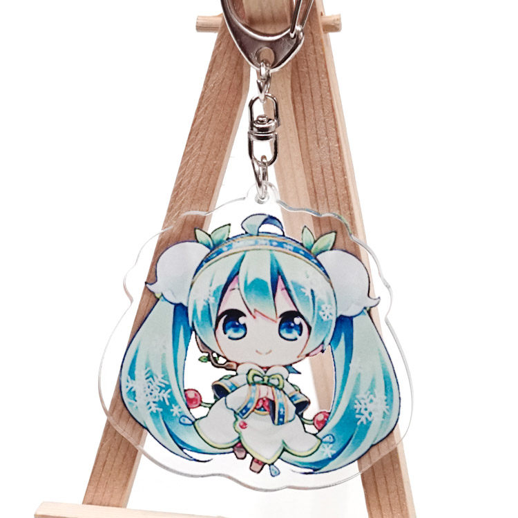 现货周边初音vocaloid家透明动漫亚克力钥匙扣挂件礼物镜音黑岩 09