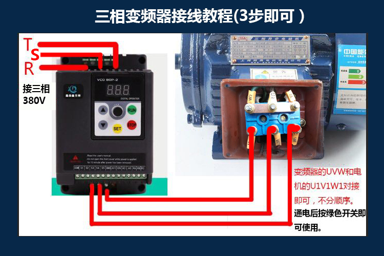 变频器电机调速组合380v调速电机低速电动机无极变速铜芯马达 5