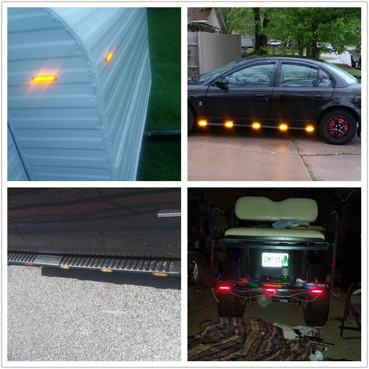 汽车6led超亮挂车货车边灯12v24v卡车侧边灯示宽灯大巴指示灯转向灯b1