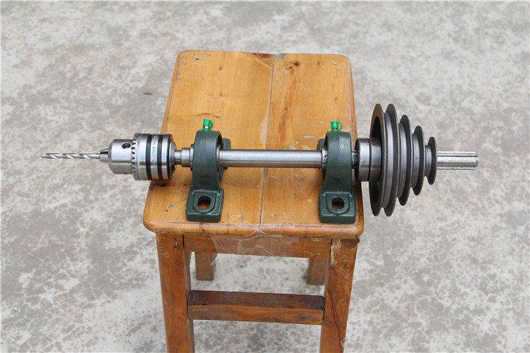 台钻轴主轴钻床台式钻床改装配件主轴传动套筒花键套轴皮带轮 单个