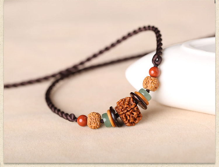 短款锁骨链复古文艺民族风金刚菩提装饰品简约首饰女项链 标准长度45