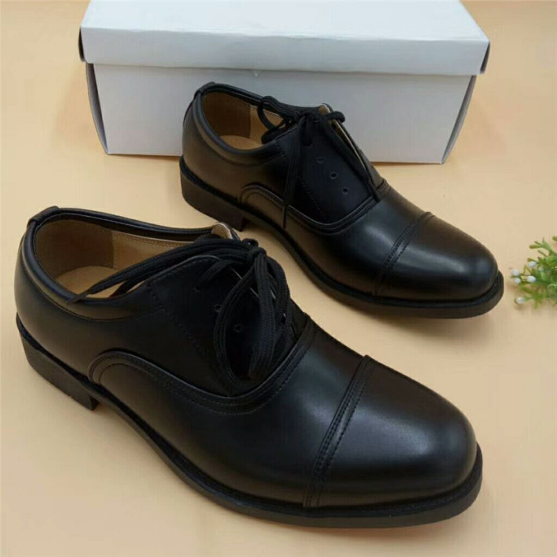 07武 兵皮鞋 3接头皮鞋 黑色三接头系鞋带皮鞋0 07武 兵皮鞋 250/40