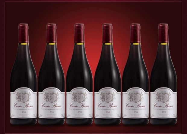 男爵 红酒 法国进口 干红葡萄酒(cuvee baron)750ml 单支装