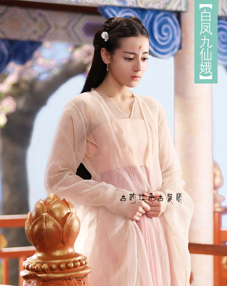 新款三生三世十里桃花古装同款服装白浅凤九夜华玄女阿离同款清新淡雅