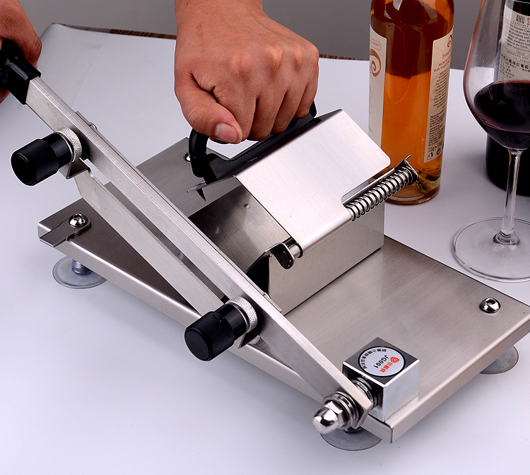 甄樽 甄樽家用羊肉切片机 切火锅肉片不锈钢家用商用自动送肉冻肉手动