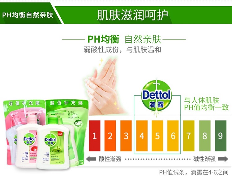 Members Mark 滴露洗手液组合装.3X500G+3X300G Item#:980007030