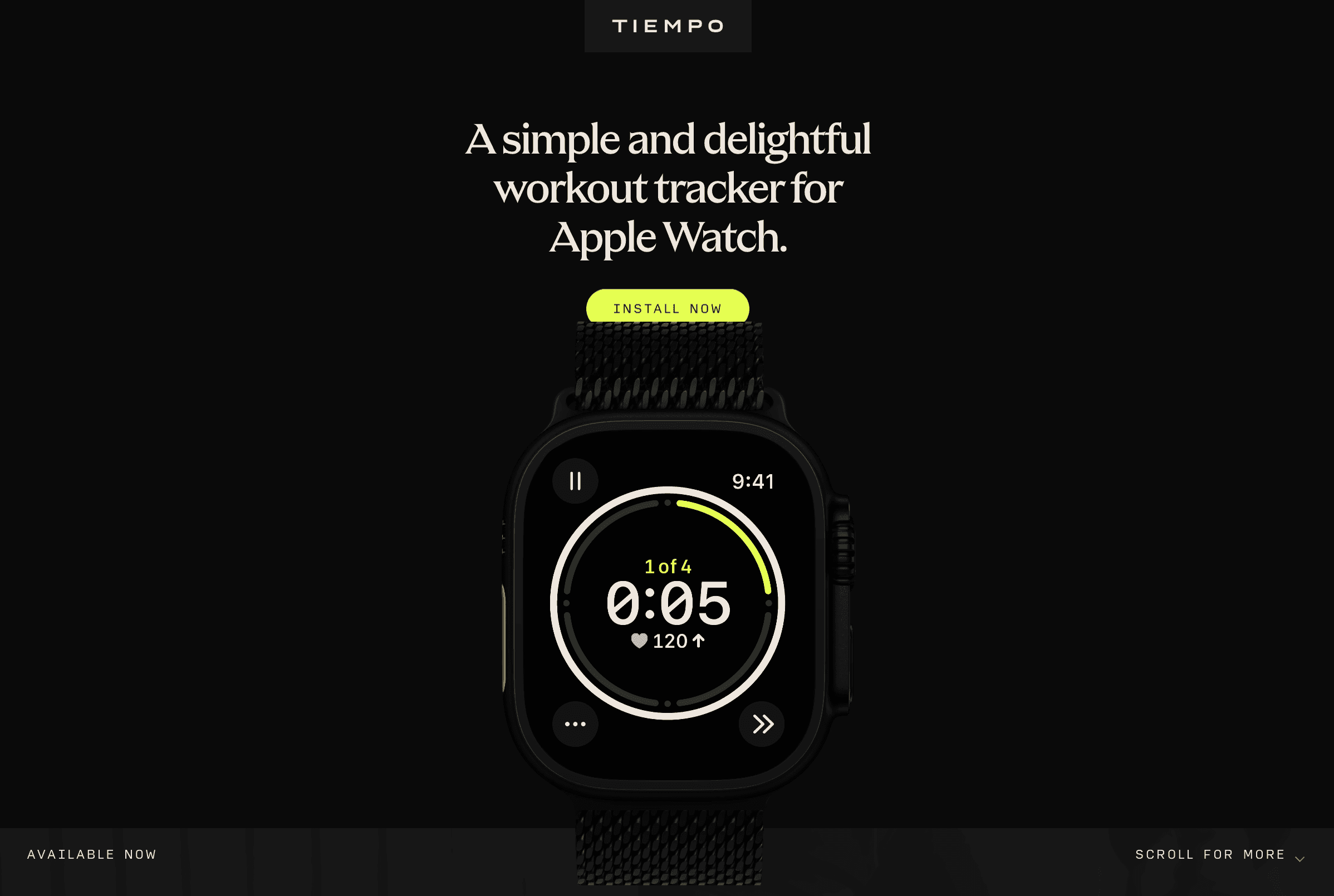 简洁愉悦的Apple Watch健身追踪器