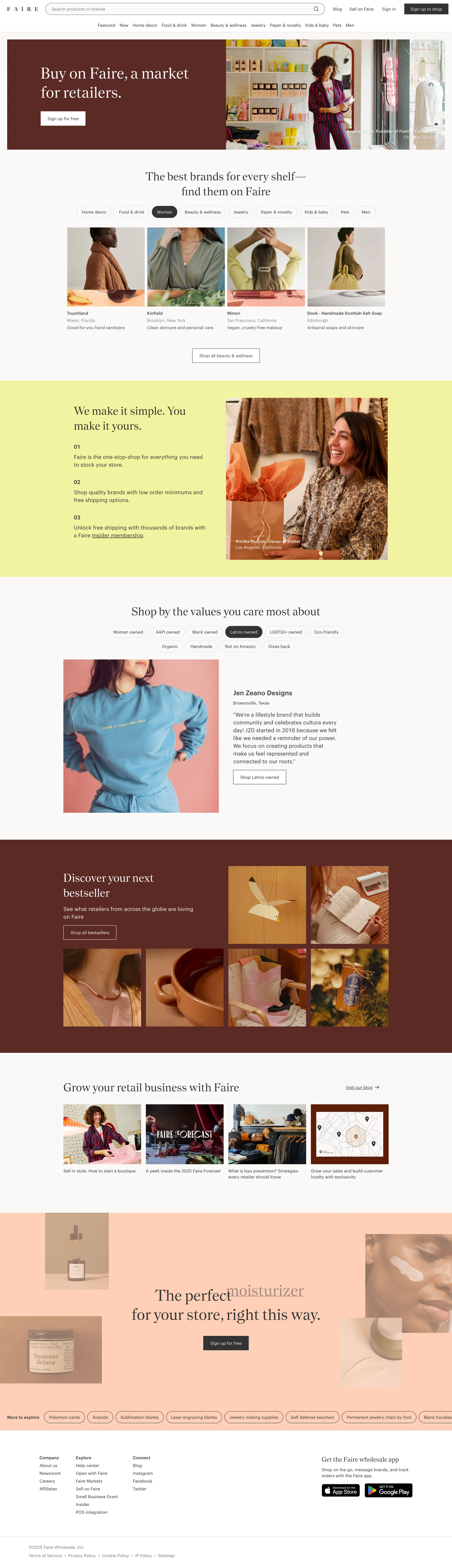 零售商与品牌的在线批发市场