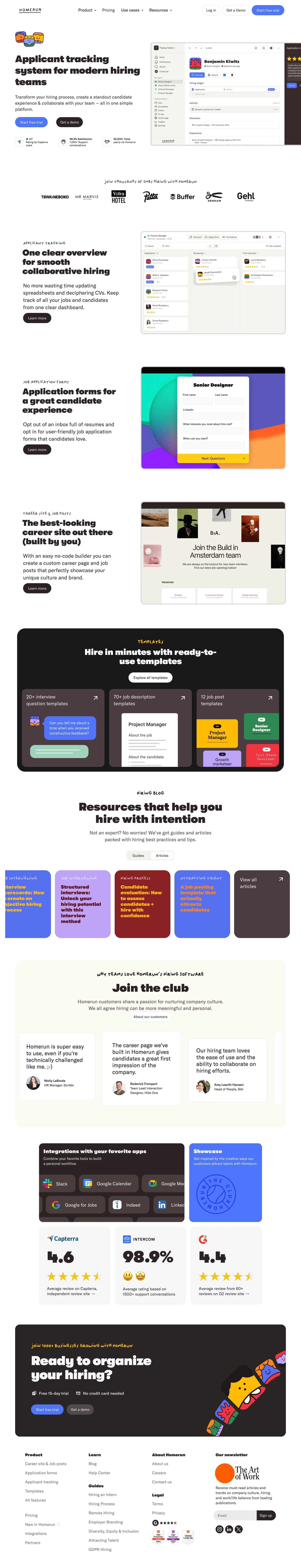 中小企业的精美ATS和招聘软件