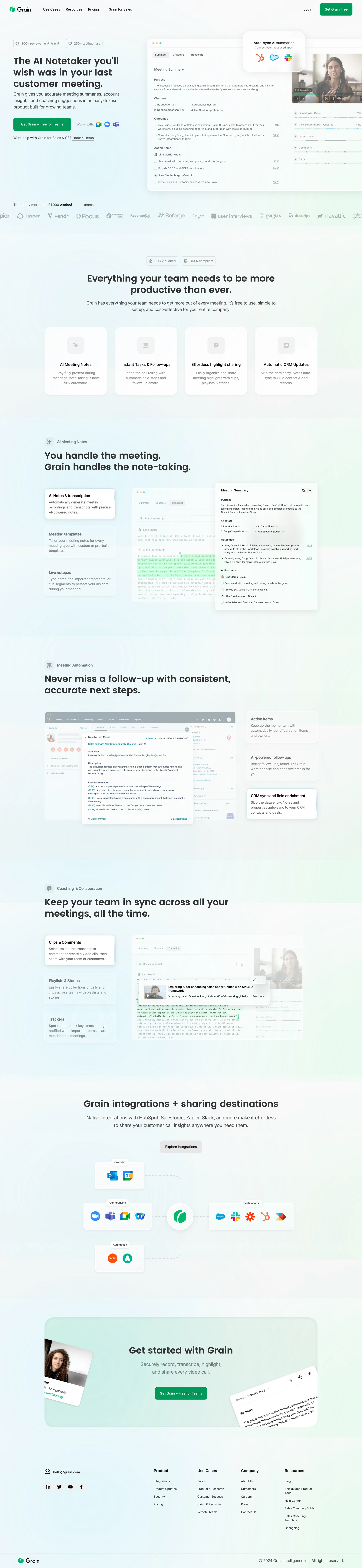 为成长型团队打造的AI笔记工具