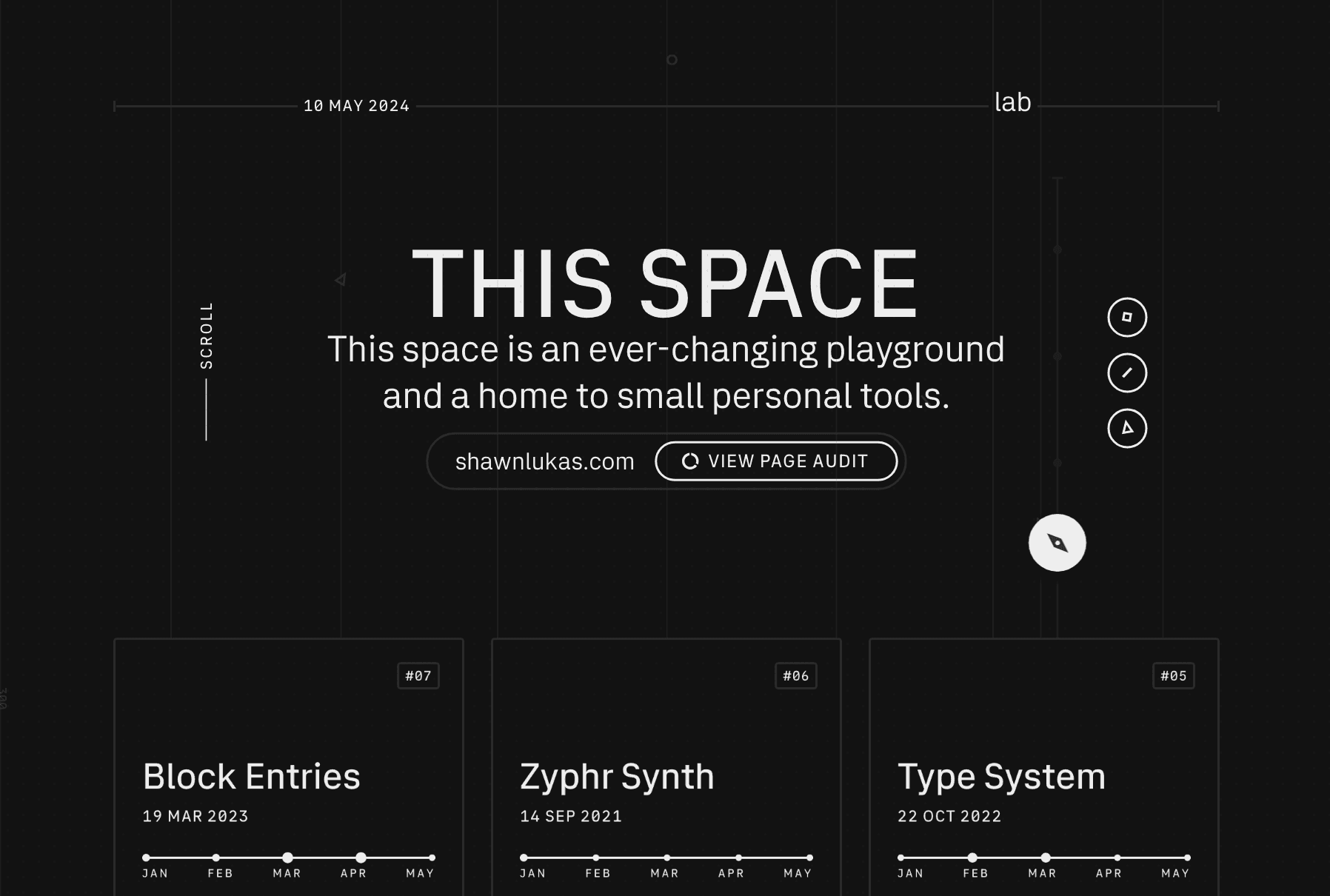 这个空间是一个不断变化的游乐场和小型个人工具的家