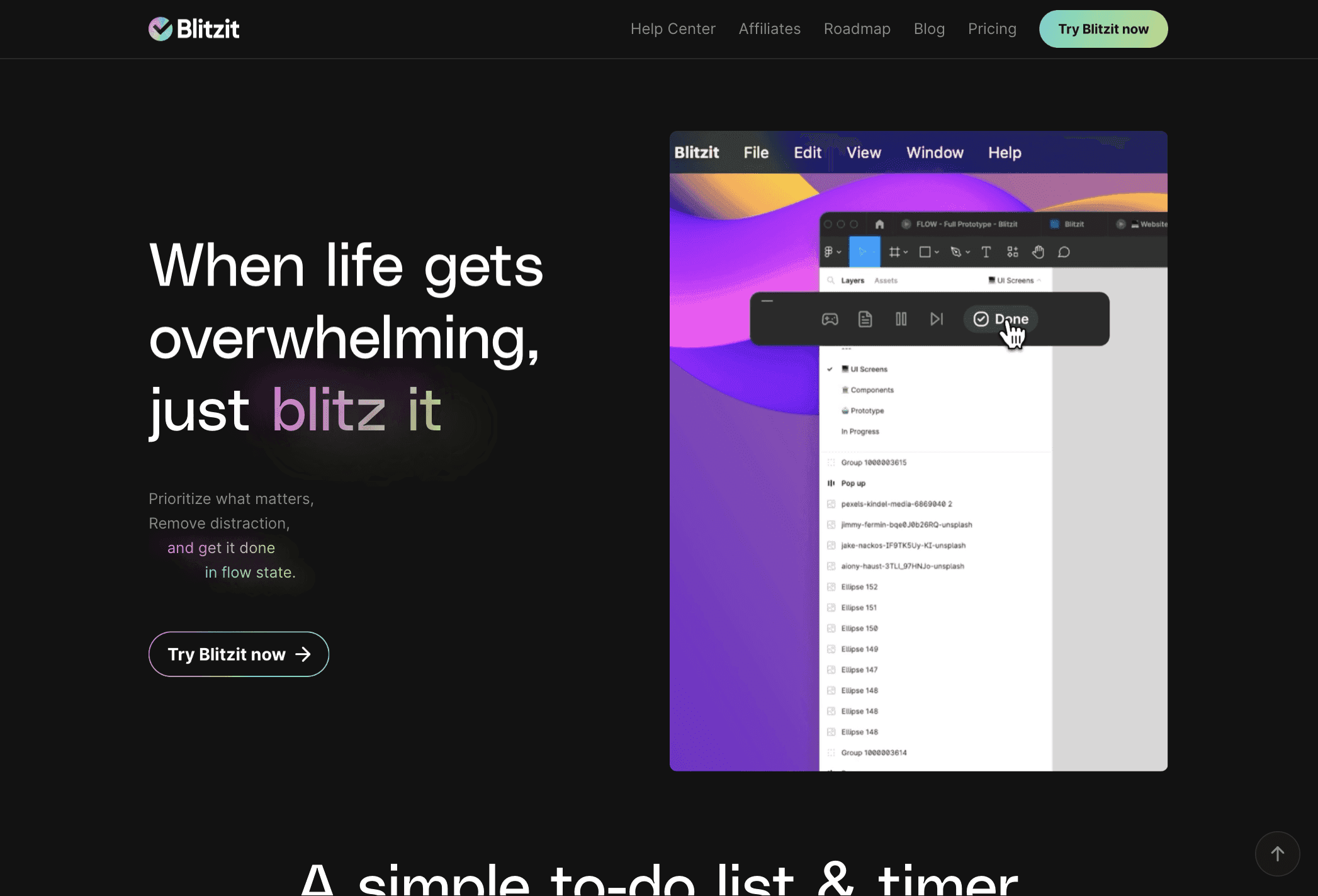 当生活不堪重负时，就用Blitz解决它