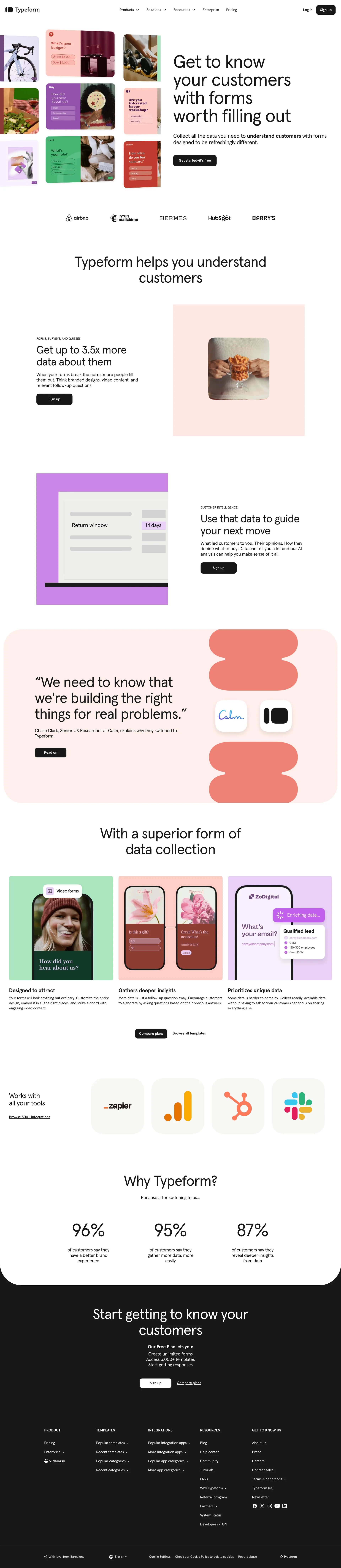 人性化的表单和调查