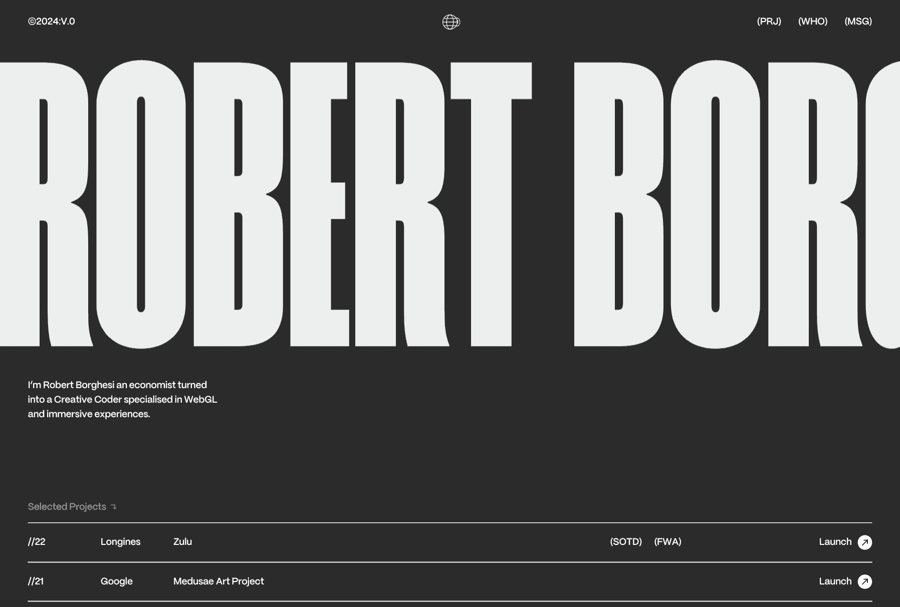 从经济学家转型的创意编程师，专注于WebGL和沉浸式体验