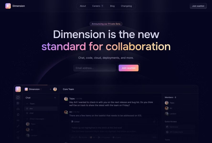 Dimension是协作的新标准
