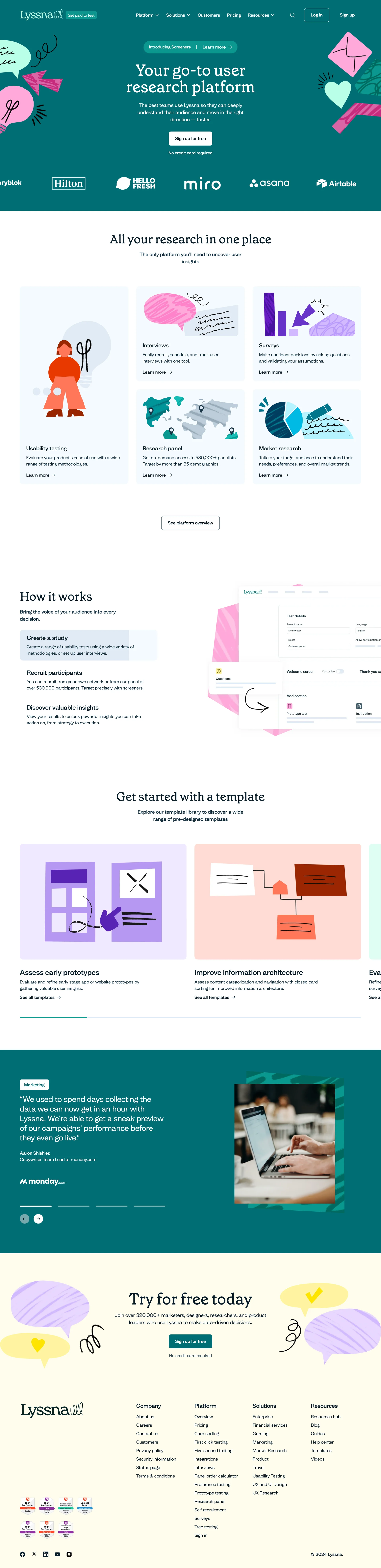 人类洞察的远程用户研究平台