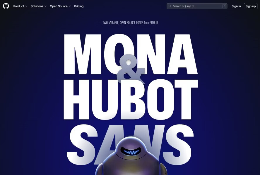 Github的两款可变开源字体